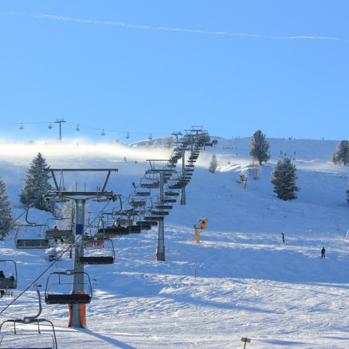 Gerlos piste en stoeltjeslift